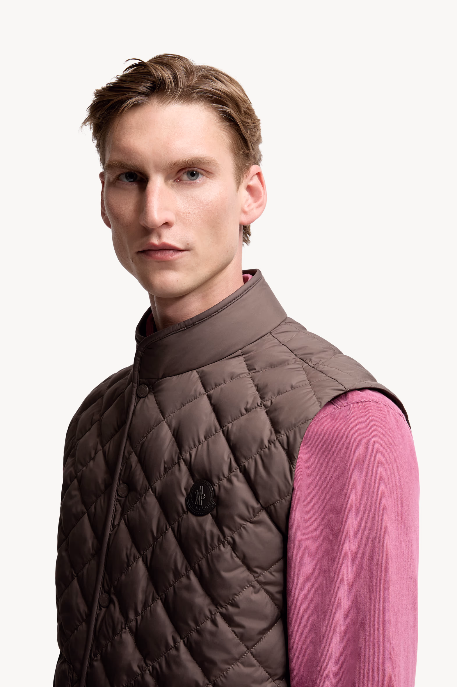 Lycope Diamond-Quilted Down Vest Men Brown Moncler 4